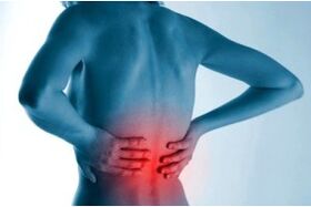 Stuburo osteochondrozės vieta